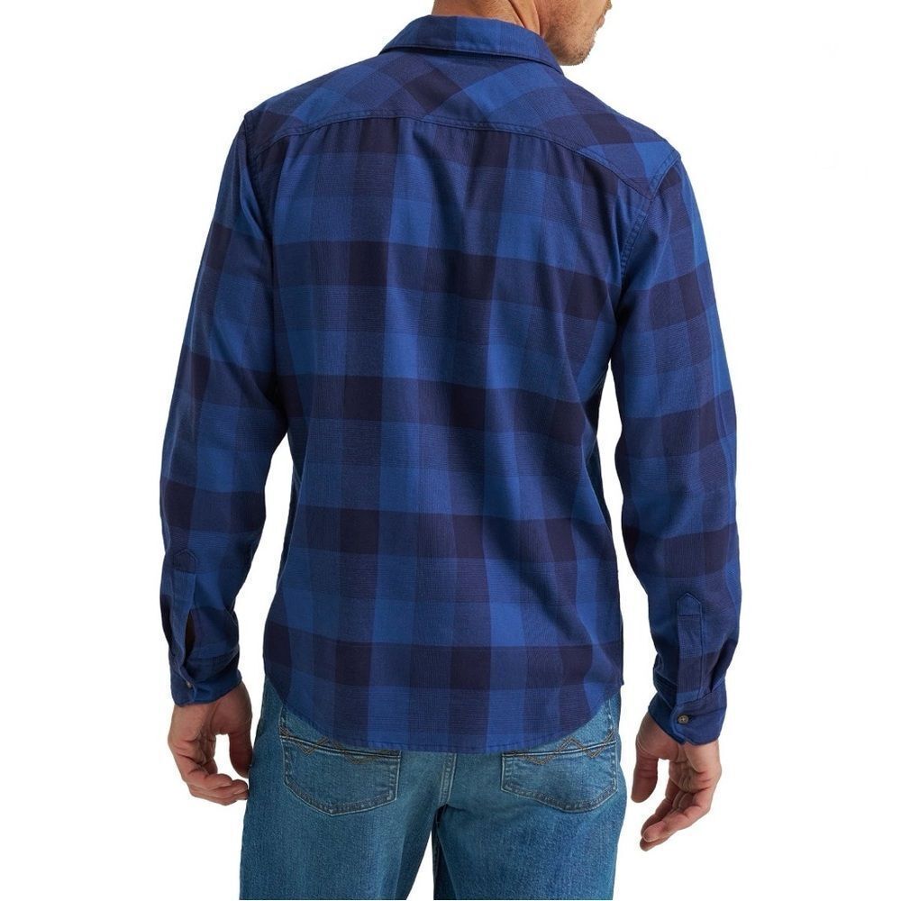 Men’s Wrangler Slim Fit Long Sleeve Woven Twill Button Down Shirt Size S - Picture 7 of 7